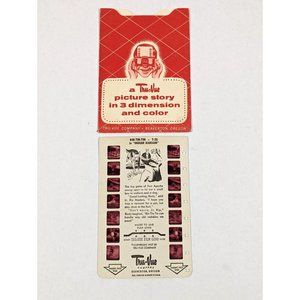 Tru-Vue Film Card Stereoview Rin-Tin-Tin Rin Tin Tin Indian Ransoms T-20 Vintage